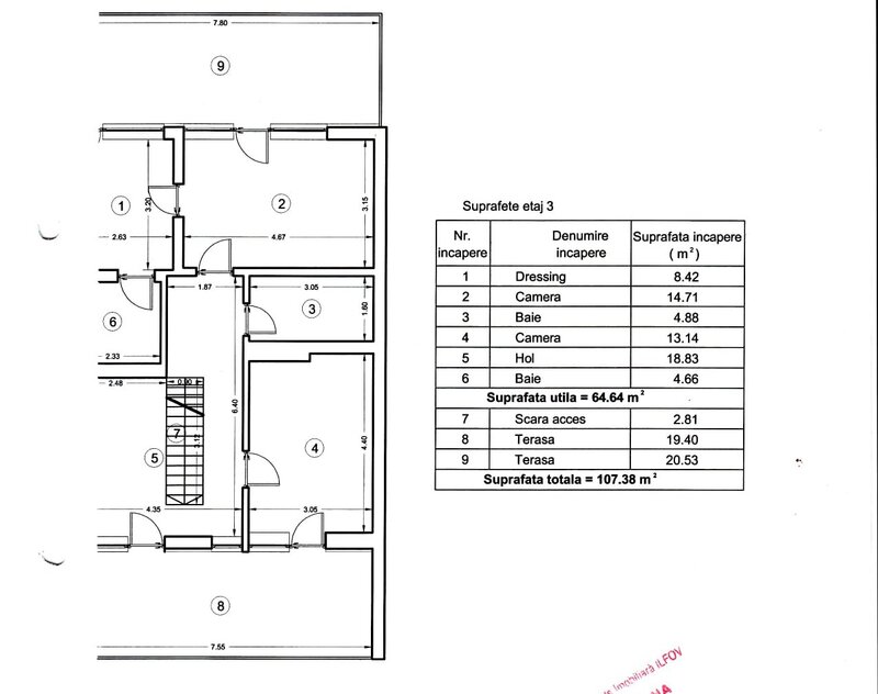 Ilfov duplex cu 4 camere si vedere la padure in Nordul Bucurestiului!