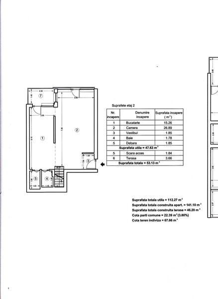 Ilfov duplex cu 4 camere si vedere la padure in Nordul Bucurestiului!